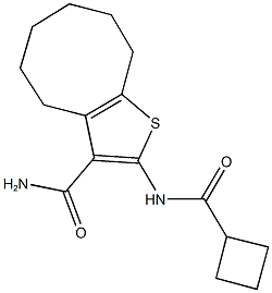 444934-35-4 2-[(cyclobutylcarbonyl)amino]-4,5,6,7,8,9-hexahydrocycloocta[b]thiophene-3-carboxamide