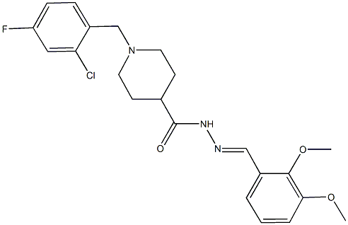 444934-44-5 1-(2-chloro-4-fluorobenzyl)-N'-(2,3-dimethoxybenzylidene)-4-piperidinecarbohydrazide