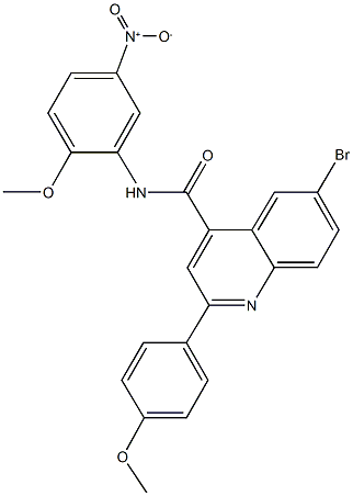 6-bromo-N-{5-nitro-2-methoxyphenyl}-2-(4-methoxyphenyl)-4-quinolinecarboxamide|