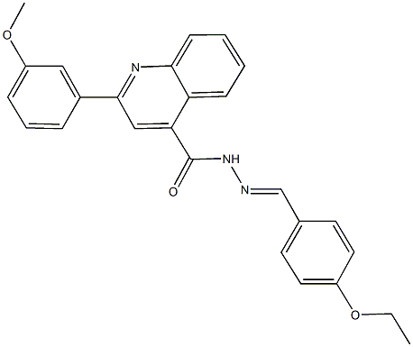 N'-(4-ethoxybenzylidene)-2-(3-methoxyphenyl)-4-quinolinecarbohydrazide Structure