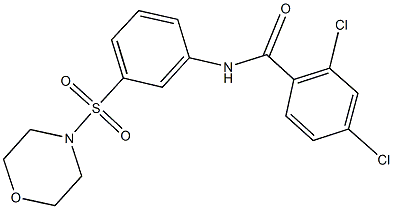 2,4-dichloro-N-[3-(4-morpholinylsulfonyl)phenyl]benzamide Structure