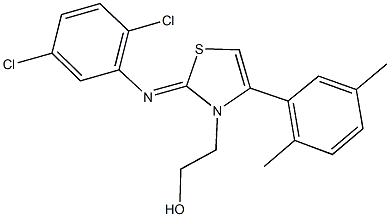 2-(2-[(2,5-dichlorophenyl)imino]-4-(2,5-dimethylphenyl)-1,3-thiazol-3(2H)-yl)ethanol Structure