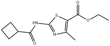 444935-25-5 ethyl 2-[(cyclobutylcarbonyl)amino]-4-methyl-1,3-thiazole-5-carboxylate