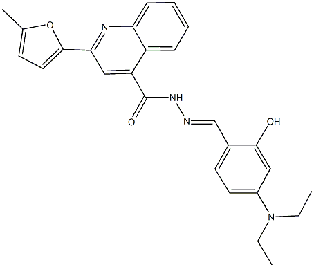 N'-[4-(diethylamino)-2-hydroxybenzylidene]-2-(5-methyl-2-furyl)-4-quinolinecarbohydrazide,444935-51-7,结构式