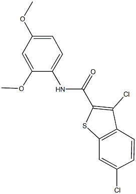 3,6-dichloro-N-(2,4-dimethoxyphenyl)-1-benzothiophene-2-carboxamide Structure