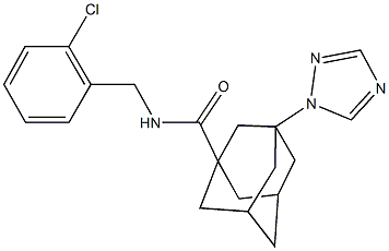 444936-79-2 N-(2-chlorobenzyl)-3-(1H-1,2,4-triazol-1-yl)-1-adamantanecarboxamide