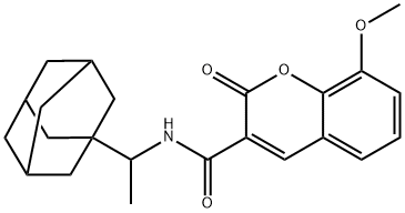 N-[1-(1-adamantyl)ethyl]-8-methoxy-2-oxo-2H-chromene-3-carboxamide|