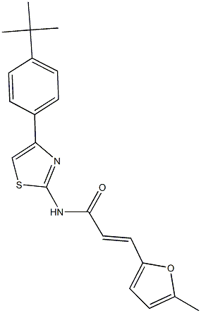 N-[4-(4-tert-butylphenyl)-1,3-thiazol-2-yl]-3-(5-methyl-2-furyl)acrylamide|