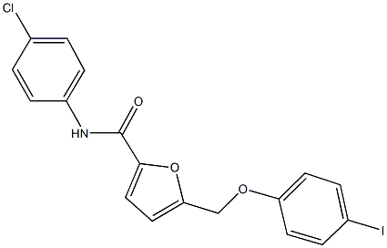 N-(4-chlorophenyl)-5-[(4-iodophenoxy)methyl]-2-furamide Structure