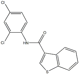 N-(2,4-dichlorophenyl)-1-benzothiophene-3-carboxamide Struktur