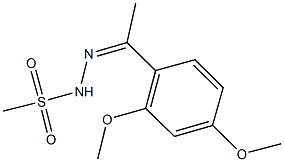 N'-[1-(2,4-dimethoxyphenyl)ethylidene]methanesulfonohydrazide 化学構造式