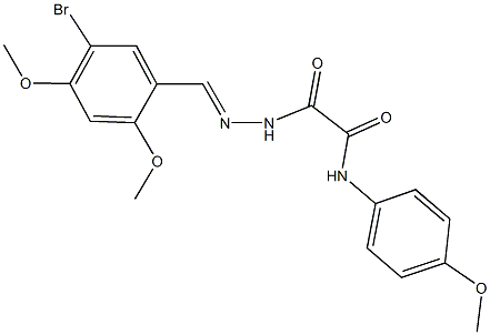 2-[2-(5-bromo-2,4-dimethoxybenzylidene)hydrazino]-N-(4-methoxyphenyl)-2-oxoacetamide Structure