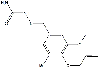 4-(allyloxy)-3-bromo-5-methoxybenzaldehyde semicarbazone Structure