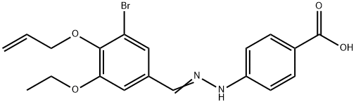 444938-37-8 4-{2-[4-(allyloxy)-3-bromo-5-ethoxybenzylidene]hydrazino}benzoic acid