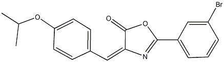 2-(3-bromophenyl)-4-(4-isopropoxybenzylidene)-1,3-oxazol-5(4H)-one Structure