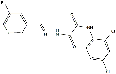 2-[2-(3-bromobenzylidene)hydrazino]-N-(2,4-dichlorophenyl)-2-oxoacetamide Structure