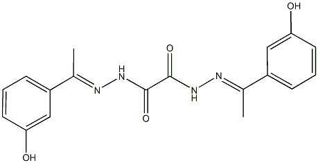 N'~1~,N'~2~-bis[1-(3-hydroxyphenyl)ethylidene]ethanedihydrazide 结构式