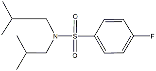 4-fluoro-N,N-diisobutylbenzenesulfonamide 结构式