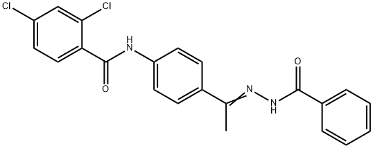 N-[4-(N-benzoylethanehydrazonoyl)phenyl]-2,4-dichlorobenzamide|