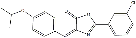 444939-68-8 2-(3-chlorophenyl)-4-(4-isopropoxybenzylidene)-1,3-oxazol-5(4H)-one