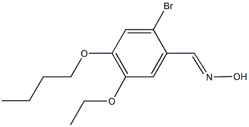 2-bromo-4-butoxy-5-ethoxybenzaldehyde oxime 结构式