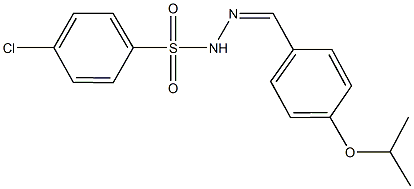 4-chloro-N'-(4-isopropoxybenzylidene)benzenesulfonohydrazide|