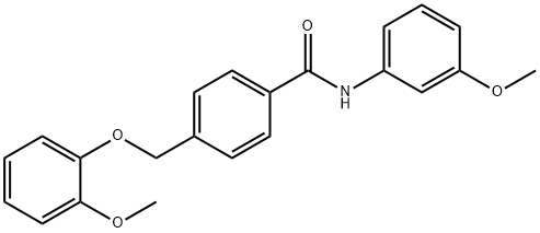 4-[(2-methoxyphenoxy)methyl]-N-(3-methoxyphenyl)benzamide Structure