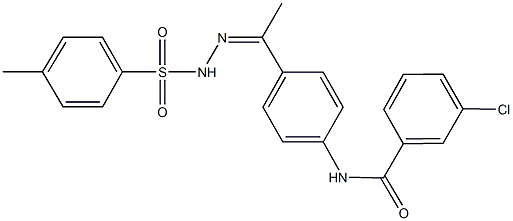 444940-14-1 3-chloro-N-(4-{N-[(4-methylphenyl)sulfonyl]ethanehydrazonoyl}phenyl)benzamide