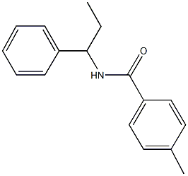 4-methyl-N-(1-phenylpropyl)benzamide 结构式