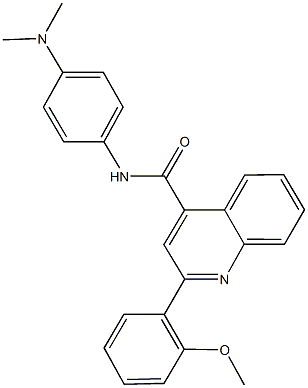 N-[4-(dimethylamino)phenyl]-2-(2-methoxyphenyl)quinoline-4-carboxamide Structure