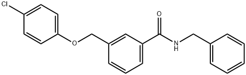 N-benzyl-3-[(4-chlorophenoxy)methyl]benzamide Structure