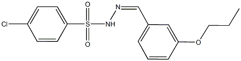 444998-67-8 4-chloro-N'-(3-propoxybenzylidene)benzenesulfonohydrazide