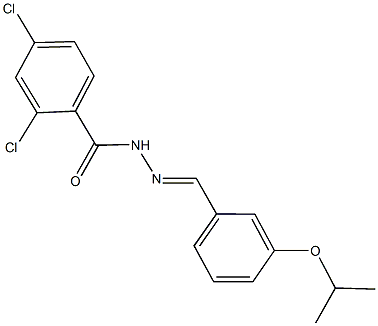 2,4-dichloro-N'-(3-isopropoxybenzylidene)benzohydrazide Struktur