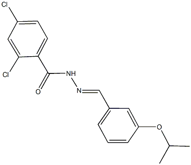 2,4-dichloro-N'-(3-isopropoxybenzylidene)benzohydrazide Structure