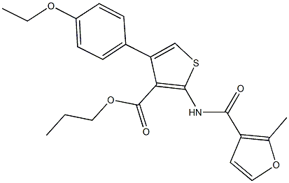 444999-26-2 propyl 4-(4-ethoxyphenyl)-2-[(2-methyl-3-furoyl)amino]thiophene-3-carboxylate