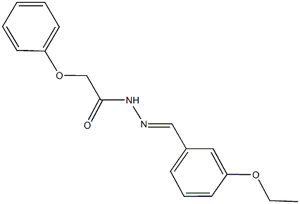 N'-(3-ethoxybenzylidene)-2-phenoxyacetohydrazide Struktur