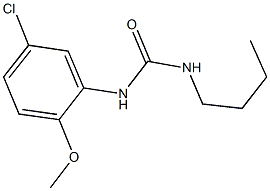 N-butyl-N'-(5-chloro-2-methoxyphenyl)urea Struktur