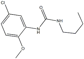 N-butyl-N'-(5-chloro-2-methoxyphenyl)urea 化学構造式