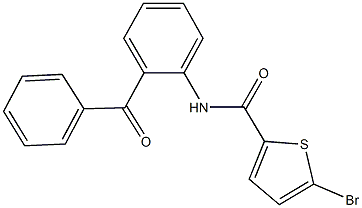 N-(2-benzoylphenyl)-5-bromo-2-thiophenecarboxamide Structure