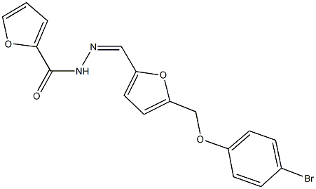 N'-({5-[(4-bromophenoxy)methyl]-2-furyl}methylene)-2-furohydrazide,445000-64-6,结构式