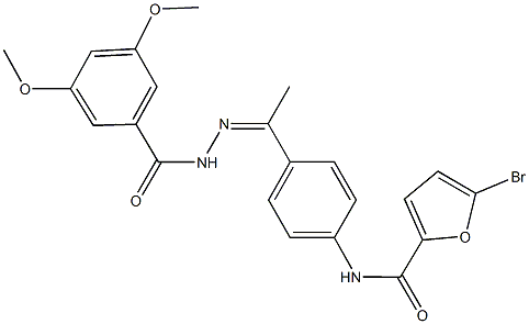 5-bromo-N-{4-[N-(3,5-dimethoxybenzoyl)ethanehydrazonoyl]phenyl}-2-furamide|