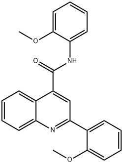 N,2-bis(2-methoxyphenyl)quinoline-4-carboxamide Struktur