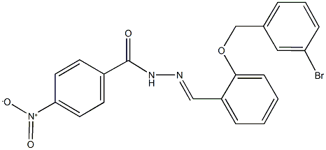 N'-{2-[(3-bromobenzyl)oxy]benzylidene}-4-nitrobenzohydrazide,445002-24-4,结构式