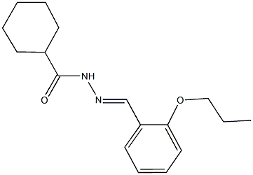 N'-(2-propoxybenzylidene)cyclohexanecarbohydrazide Structure