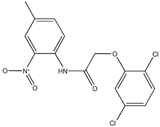 2-(2,5-dichlorophenoxy)-N-{2-nitro-4-methylphenyl}acetamide Structure