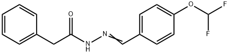 N'-[4-(difluoromethoxy)benzylidene]-2-phenylacetohydrazide Structure