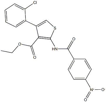 445004-58-0 ethyl 4-(2-chlorophenyl)-2-({4-nitrobenzoyl}amino)thiophene-3-carboxylate