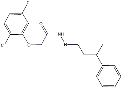 2-(2,5-dichlorophenoxy)-N'-(3-phenylbutylidene)acetohydrazide Struktur