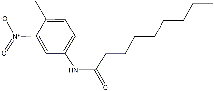 N-{3-nitro-4-methylphenyl}nonanamide 化学構造式