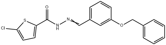 N'-[3-(benzyloxy)benzylidene]-5-chloro-2-thiophenecarbohydrazide,445005-73-2,结构式